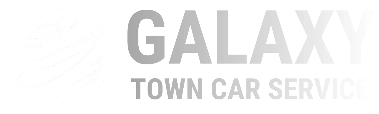 Galaxy Town Car Service logo white version