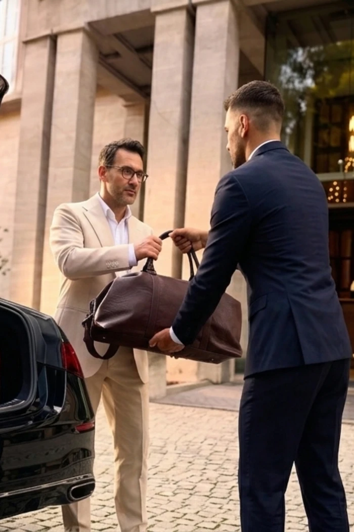 Chauffeur Helping with Luggage